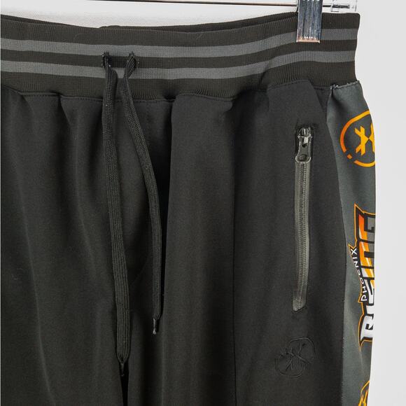 HK Army Paintball Joggers Men's Large Black Zip Cuffs Drawstring Phoenix Rising - Picture 2 of 12